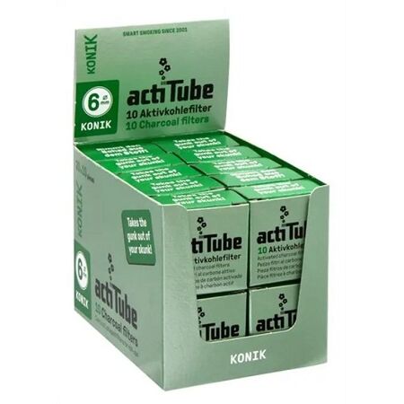 ACTITUBE KONIK FILTROS CARBON ACTIVO EXTRA SLIM 6MM 20x10UD - Imagen 2