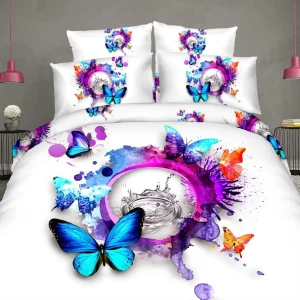 Funda Nórdica Arcoíris de Mariposas
