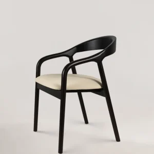 Silla de madera Riva beige oscuro
