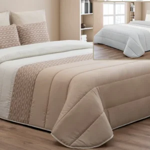 Edredón Comforter Jacquard + 2 Cojines Llenos PT Económico Sami